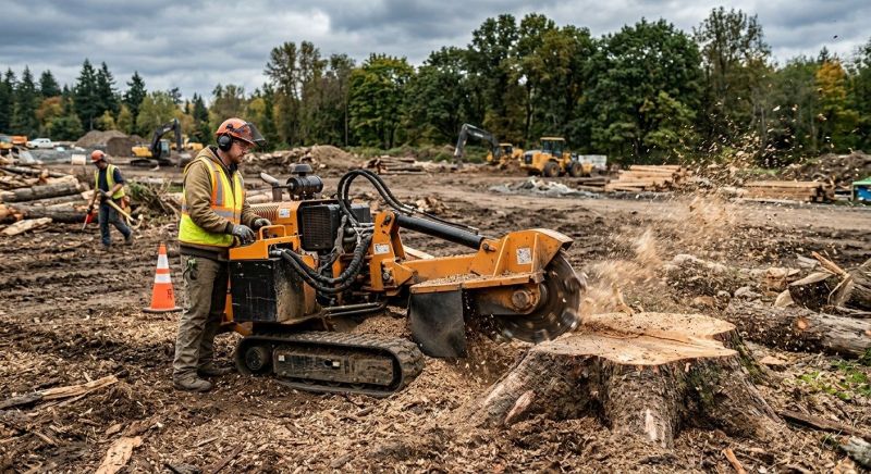 Commercial Stump Grinding in Bucks County, PA